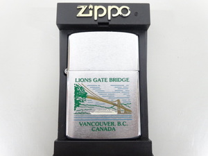 1989年製 ZIPPO ジッポ CANADA NIAGARA FALLS. ONTARIO カナダ ナイアガラ オンタリオ LIONS GATE BRIDGE 80