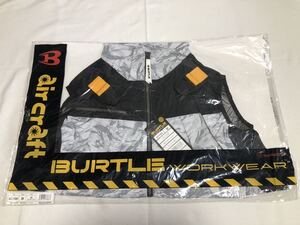 【新品】BURTLE バートル エアークラフト パーカーベスト フルハーネス対応 空調服 遮熱 UVカット【Mサイズ】 AC1094 カモフラシルバー MA