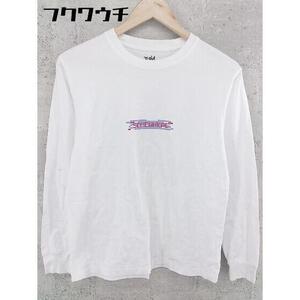 ◇ X-girl エックスガール プリント 長袖 Tシャツ カットソー サイズ1 ホワイト レディース