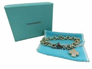 キングラム[19]TIFFANY&Co. ティファニー ローマンクロス ブレスレット SV925 39,3g 箱・保存袋付 @641 S