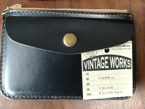 【美品】Vintage Works 革財布　レザーウォレット（VWSW-4）