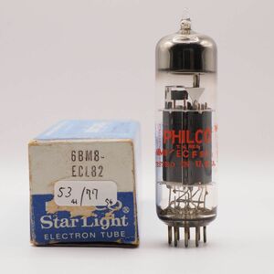 ■Philco 6BM8/ECL82 Starlight Made in England 測定済 1本