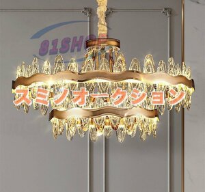 人気推薦★極美品★吊り下げ照明LED 天井照明 シャンデリア K9水晶 ラグジュアリーハイエンド 居間書斎食堂 照明