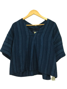 LEVI’S MADE&CRAFTED◆フィールドシャツ/ INKY PONCHO STRIPE MULTI/XS/コットン/インディゴ/ストライプ