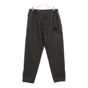 MONCLER モンクレール PANTALONE ロゴワッペン ウールスウェットパンツ F20912A73100 グレー