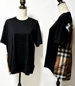 バーバリー チェックTシャツ　トップス　XSオーバーサイズ　Riccardo Tisci/リカルド・テッィシ　BURBERRY