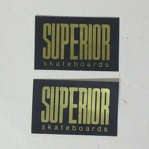 SK8 スケートボードパーツブランドSUPERIORステッカー２枚