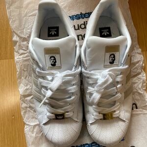 adidas SKATEBOARDING スニーカー SUPERSTAR RT-KR 26.5 白 グレー KAREEM CAMPBELL アディダス C77601 ナイキ コンバース スーパースター