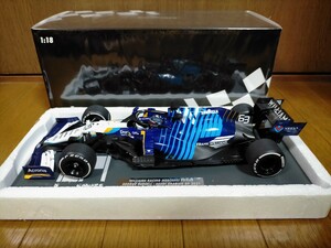 在庫処分 レア PMA 1/18 ウィリアムズ メルセデス F1 FW43B G.ラッセル No.63 2021 サウジアラビアGP フランク ウィリアムズ追悼 限定333台