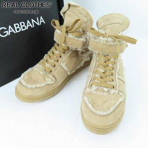 DOLCE&GABBANA/ドルチェ&ガッパーナ ムートン スニーカー ベージュ CS0953/8 /080