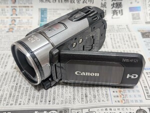 遺品整理 Canon iVIS HF S21 デジタルビデオカメラ HDカメラ キャノン SDカード2枚付き