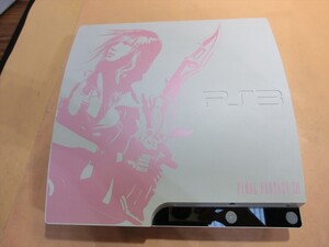 【HW16-01】【80サイズ】▲PS3 プレイステーション3 FF13ライトニングエディション 本体/ゲーム機/通電可/ジャンク扱い/※傷汚れあり