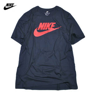 【新品】ナイキ ICON 半袖 Tシャツ【475：紺】M ビッグ スウッシュ スウォッシュ ロゴ トレ ジム NIKE