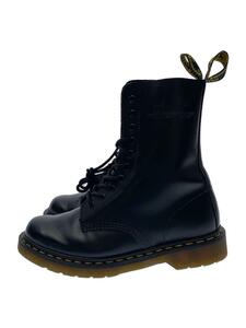 Dr.Martens◆10ホール/レースアップブーツ/UK7/ブラック/レザー/1490