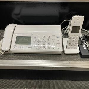 T1094【中古品】/ Panasonic KX-PD215-W おたっくす 電話機 FAX ホワイト 子機付