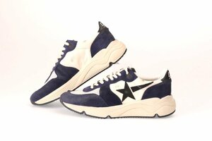 ゴールデングース スニーカー ネービー サイズ40 約26cm GOLDEN GOOSE RUNNING SOLE SPEZZATA GFM00215 F005394 90194 NAVY