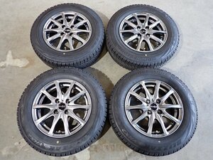 YS6139【送料無料175/70R14】ヤリス ヴィッツ フィット等に ブリヂストン VRX2 中古スタッドレス ▼14×5.5J 100/4H ET38▼≪即決≫