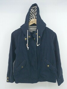 ◇ ◎ green label relaxing UNITED ARROWS 2way ジップアップ 長袖 パーカー 384952 ネイビー系 レディース E