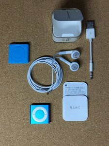 ipod shuffle 第４世代 元箱 付属品 シリコンケース 超美品 バッテリー不良