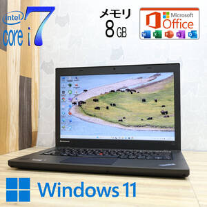 ★英字KB/米国言語OS★超美品 4世代i7！SSD180GB メモリ8GB★T440 Core i7-4600U Webカメラ Win11 MS Office2019 H&B ノートPC★P82088