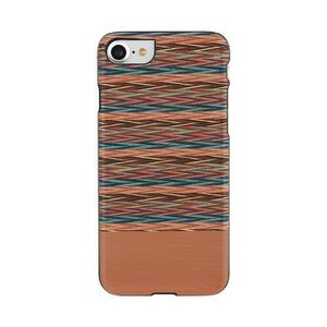 ロア・インターナショナル Man&Wood マンアンドウッド 天然木ケース iPhone SE 第3世代 第2世代 8/7 カバー Browny check ブラックフレーム