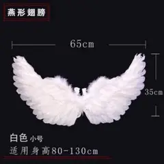 白色 天使の羽 65cm