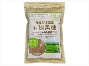 ［即決・送料無料］有機黒糖 300g 有機JAS認定 上野砂糖 オーガニック ブラウンシュガー