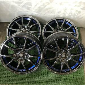 S574 weds sports ウェッズ スポーツ SA-10R 社外ホイール 18×7.5J 5穴 PCD114.3 +45 4本 18インチ 5H 直接引取可 石狩市