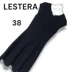 LESTERA レステラ ワンピース トップス ニット 38号 ネイビー