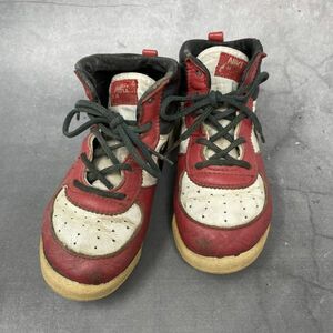 【送料無料】1980年代 ナイキ NIKE ベビージョーダン ファースト BABY JORDAN 1st キッズ スニーカー オリジナル 赤/白 ヴィンテージ S0037