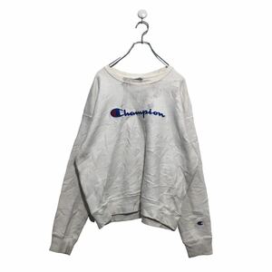 Champion ロゴ スウェット トレーナー キッズ XL チャンピオン ホワイト ビッグサイズ リバースウィーブ 古着卸 アメリカ仕入 a603-6540