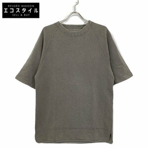 JIL SANDER ジルサンダー グレー オーバーサイズ ショートスリーブ スウェット グレー S トップス コットン メンズ 中古