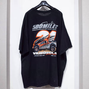 【大きいサイズ】3XL / ALSTYLE APPAREL&ACTIVEWEAR Tavo Vildosola Racing オフロードレーシング プリント 黒 グラフィック 半袖 Tシャツ