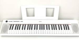 【動作確認済】YAMAHA ヤマハ キーボード piaggero NP-12 本体のみ 18年製 譜面台付き 白 ホワイト 電子ピアノ 鍵盤
