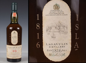 EC72 古酒 未開栓 稀少1816 ISLA 塗装 旧ラベル LAGAVULIN ラガヴーリン 16年 SINGLE ISLAY MALT SCOTCH WHISKY ウイスキー 750ml 43%
