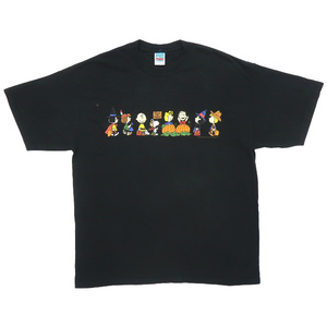 古着 スヌーピー ピーナッツ プリントTシャツ ブラック サイズ表記：XL　gd79711