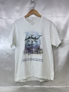 古着 90s～00s シングルステッチ アメリカ製 プリント 半袖 Tシャツ サイズS ホワイト