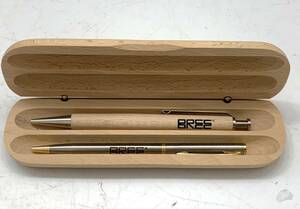 BREE ブリー 木製ペンケース / ロゴ入りボールペン 2本セット 〇美 品