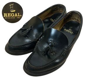 REGAL SHOESリーガルシューズ ブラックレザータッセルローファー