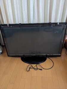 パナソニック　TH−P42X1 プラズマテレビ　壁掛け金具付き　脚付き　画面ガード付き