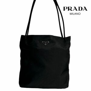 【本物保証】美品◆PRADA プラダ ◆ B9023 テスートナイロン トートバッグ ショルダーバッグ 肩掛け ブラック 