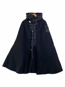 MONCLER◆COSTANCE/ダウンジャケット/1/ウール/BLK/無地/C20934930280 57522