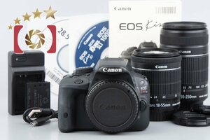 １円出品 Canon キヤノン EOS Kiss X7 ダブルズームキット ブラック【オークション開催中】