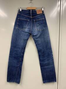 ドゥニーム デニム W28 W29 W30 相当 赤耳 チェーンステッチ (ORIZZONTI 革 DENIME 66 USA RRL vintage 201 501 551 ZXX 大戦 古着 高円寺