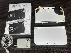 【極美品】New ニンテンドー3DSLLパールホワイトNintendo３DS、本体