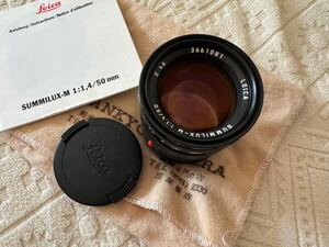 1円スタ一ト Leica SUMMILUX-M1:1.4/50 E43 ライカ ズミルックスM50mm F1.4 レンズ カメラ 取扱明書現状品