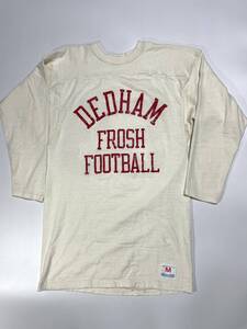 champion チャンピオン フットボールシャツ Dedham Frosh Football プリント ヴィンテージ 70s 80s made in USA アメリカ製