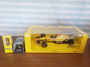 MINICHAMPS 1/18 JORDAN 197 PEUGEOT R.Schumacher ミニチャンプス　ジョーダン　R.シューマッハ　ヘルメット フィギュア ミニカー　レア