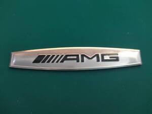 【ゆうパケット送料込】AMG(メルセデスAMG)　エンブレムプレート　シルバー　縦2cm×横1cm×厚さ2ｍｍ メルセデスベンツ