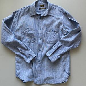 【完売品】Fort Age Old US Navyシャンブレーシャツ70年代デッドストックヴィンテージファブリック使用